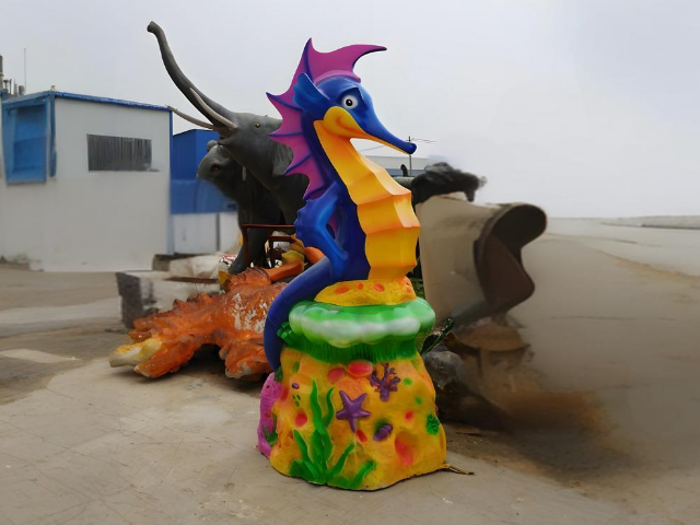 艺术与自然的交响景区玻璃钢海马雕塑的定制密码