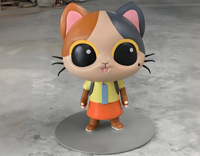 专属玻璃钢卡通吉祥物雕塑，为您的学校注入灵动与活力