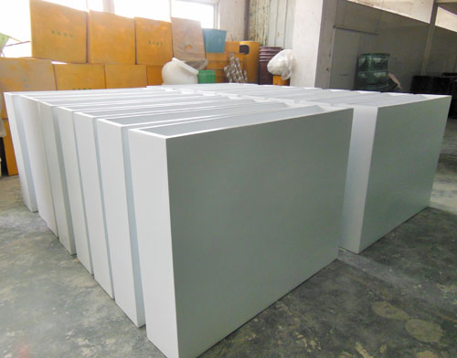 商场绿化玻璃钢隔离花箱