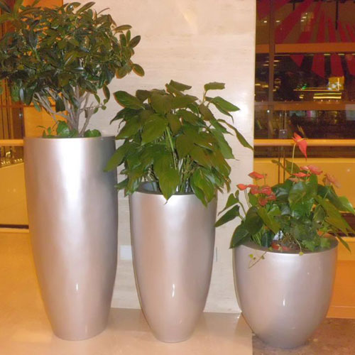 酒店玻璃钢工艺花瓶