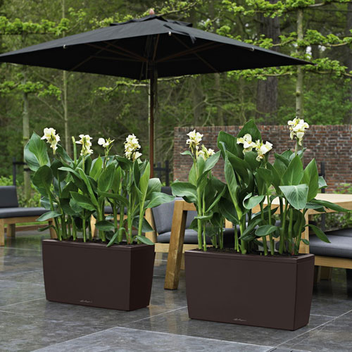 小区玻璃钢户外花盆