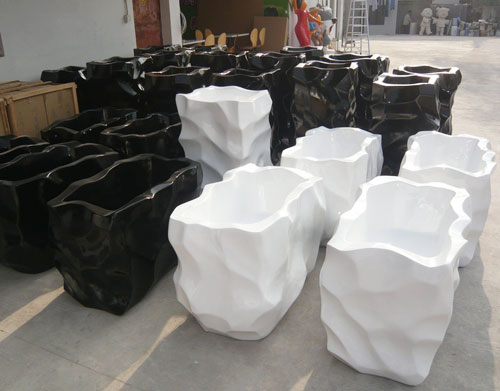 商场艺术盆景花盆