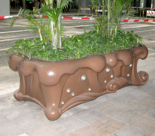 创意玻璃钢景观花盆