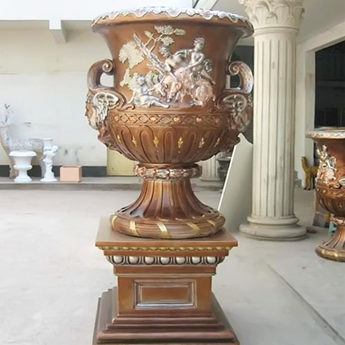 酒店高档玻璃钢欧式花盆