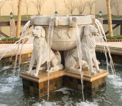 玻璃钢景观喷泉花盆