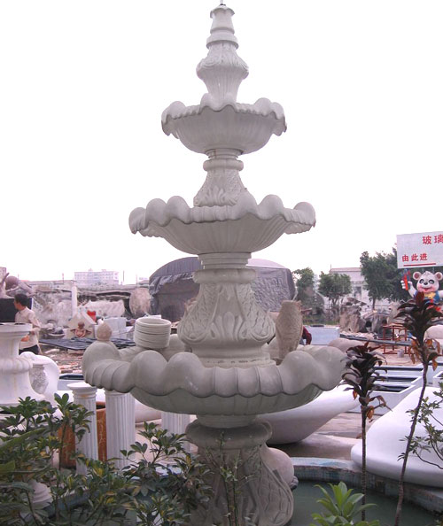 户外景观玻璃钢喷泉花盆