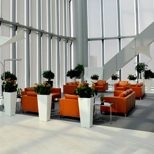 大堂室内摆设玻璃钢花盆