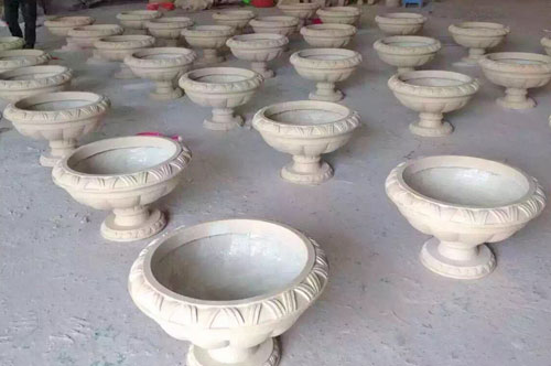 园艺玻璃钢砂岩花盆