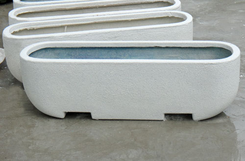 道路玻璃钢悬挂式花盆