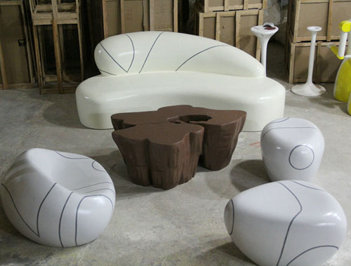 创意玻璃钢茶几