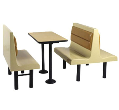 4人位玻璃钢卡座沙发