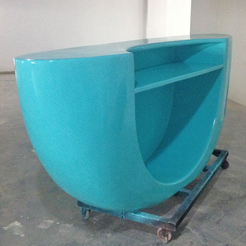 公司玻璃钢接待前台