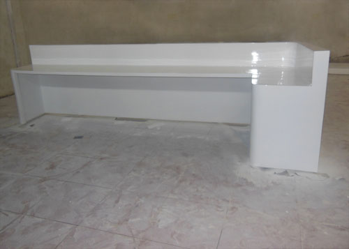 酒店接待玻璃钢前台