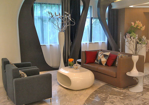 时尚软包玻璃钢沙发