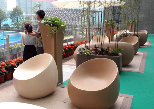 阳台休闲玻璃钢沙发