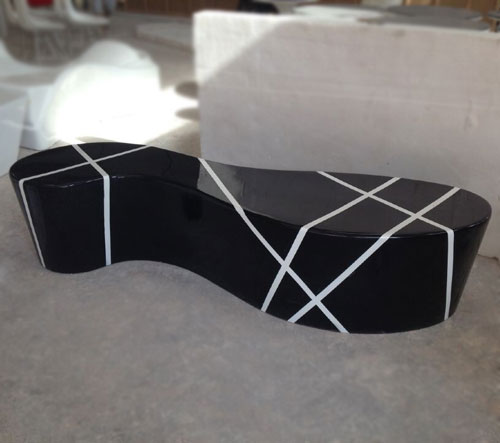 商场休闲玻璃钢沙发