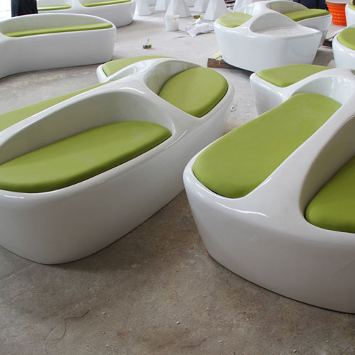 玻璃钢商场休闲沙发