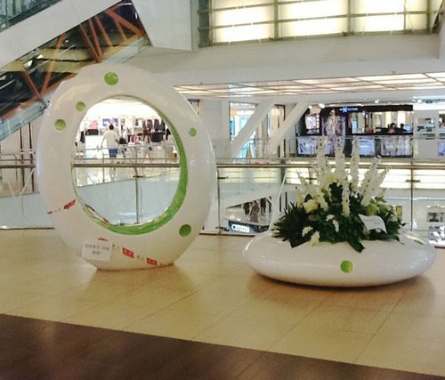 商场玻璃钢休闲椅子