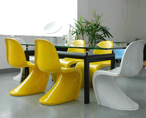 S形玻璃钢休闲椅子