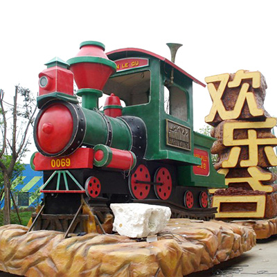 卡通火车玻璃钢外壳