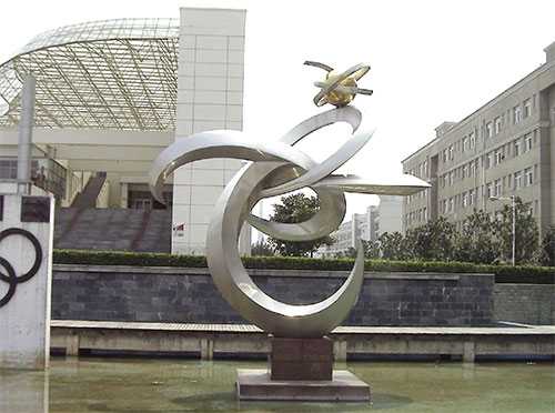 体育馆不锈钢雕塑