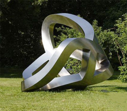 园林不锈钢抽象雕塑
