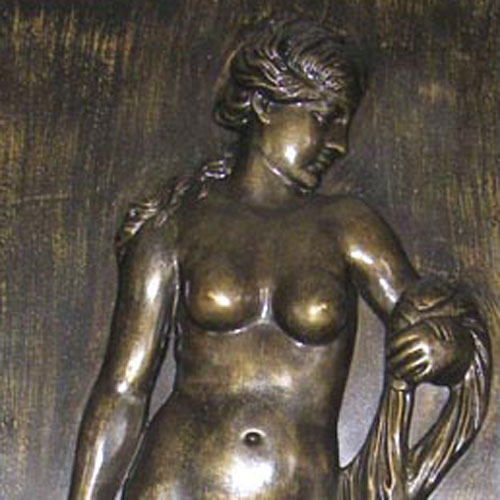 仿铜玻璃钢西方人物浮雕
