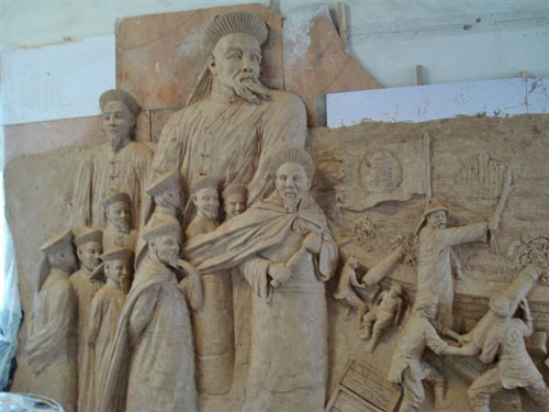 玻璃钢历史名人浮雕