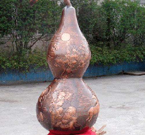 广场铸铜葫芦雕塑