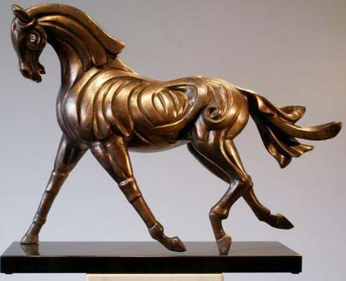 铸铜马雕塑