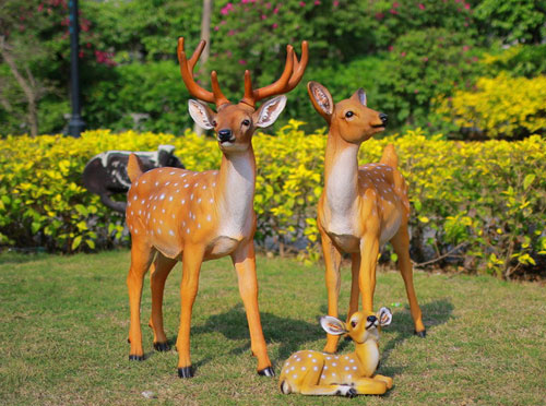 景区玻璃钢仿真动物雕塑