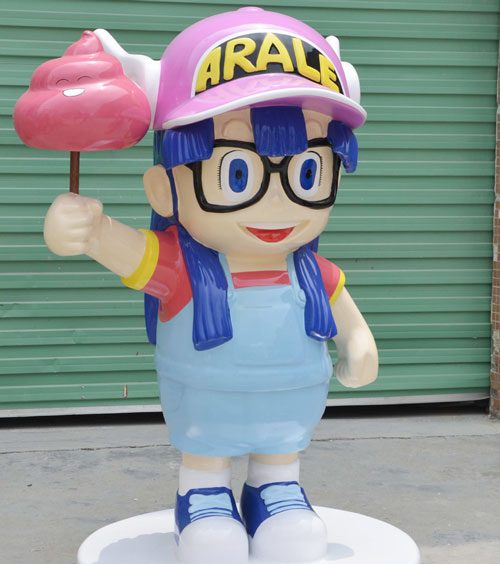 玻璃钢影视小女孩雕塑