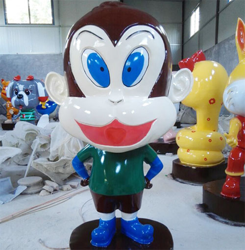 玻璃钢生肖猴雕塑