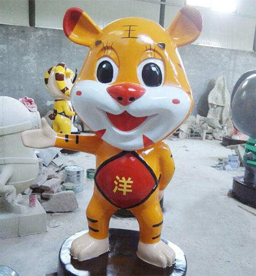 玻璃钢生肖虎雕塑