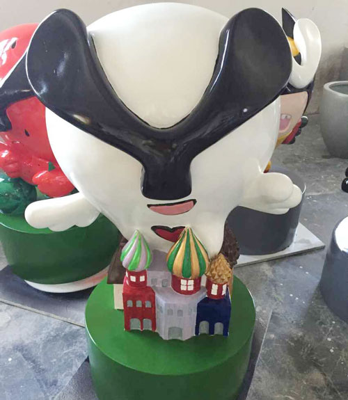 玻璃钢卡通小区雕塑