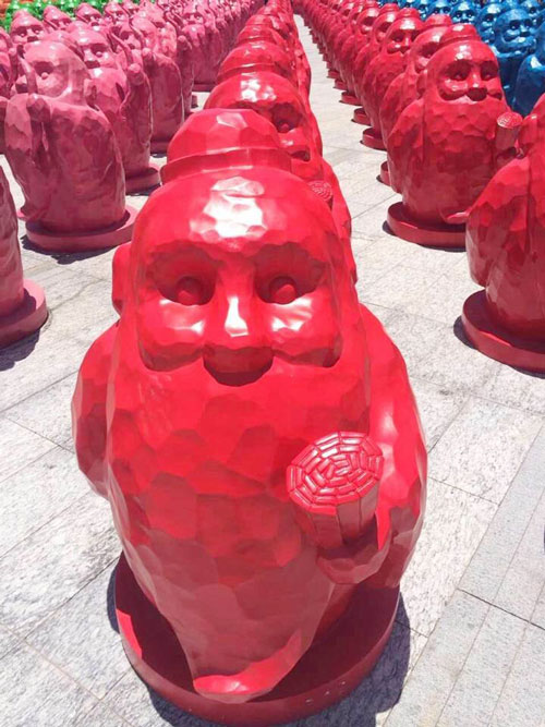 玻璃钢卡通小人摆件雕塑