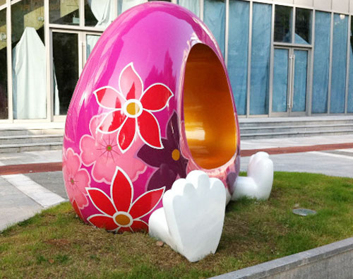 玻璃钢卡通蛋雕塑