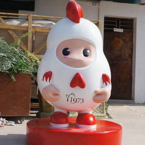 玻璃钢卡通美陈雕塑