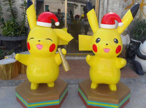 玻璃钢卡通公仔雕塑