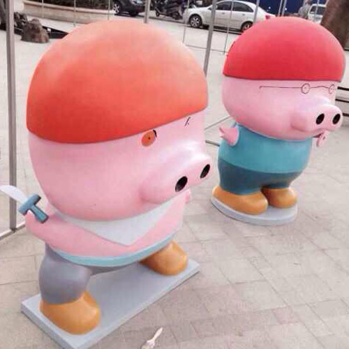 玻璃钢动漫公仔雕塑