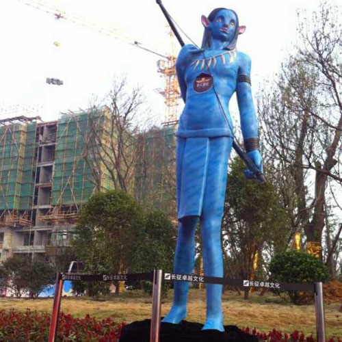 影视女精灵玻璃钢雕塑