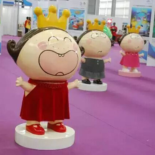玻璃钢卡通小公主组合雕塑