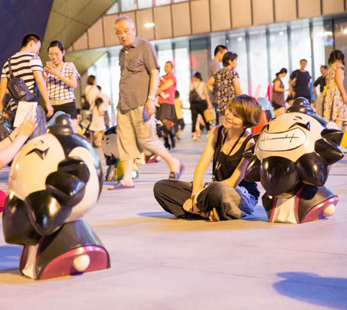 展馆玻璃钢卡通雕塑