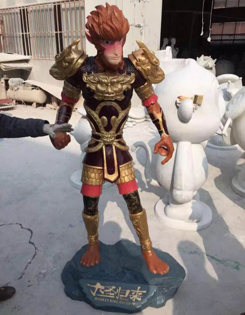 卡通动漫孙悟空玻璃钢雕塑