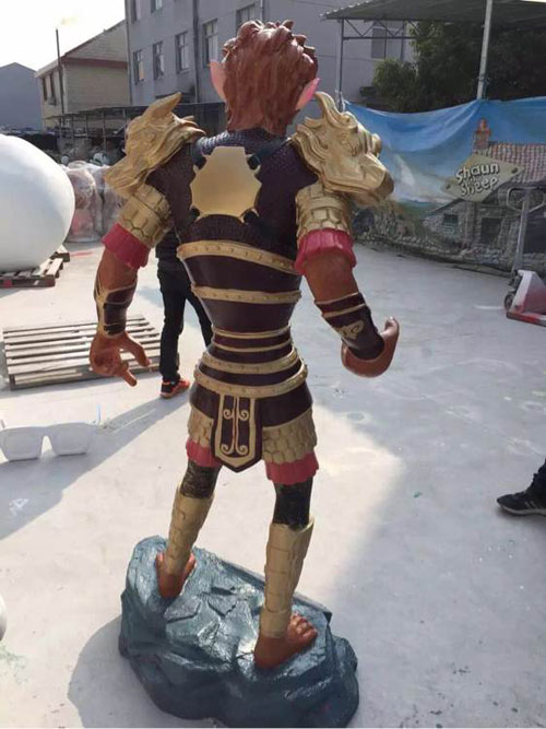 卡通孙悟空玻璃钢雕塑