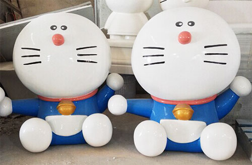 可爱小猫玻璃钢雕塑