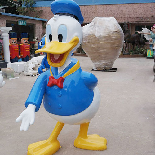 玻璃钢卡通鸭子雕塑
