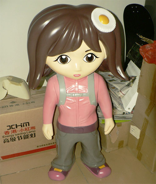 玻璃钢卡通小女孩雕塑