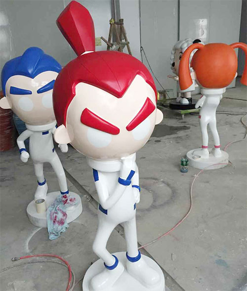 玻璃钢卡通雕塑材料的优越特点