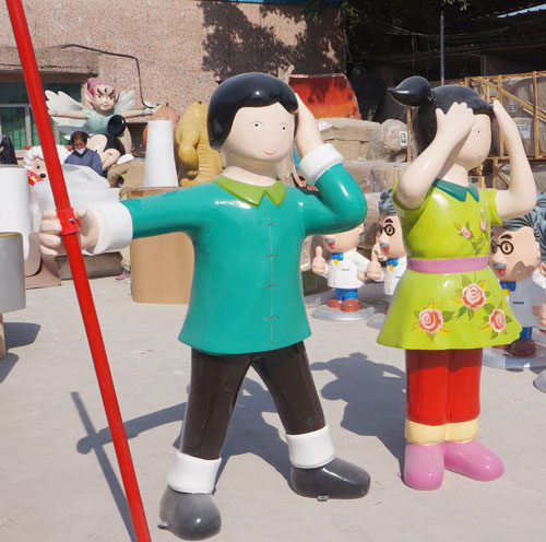 玻璃钢人物造型雕塑